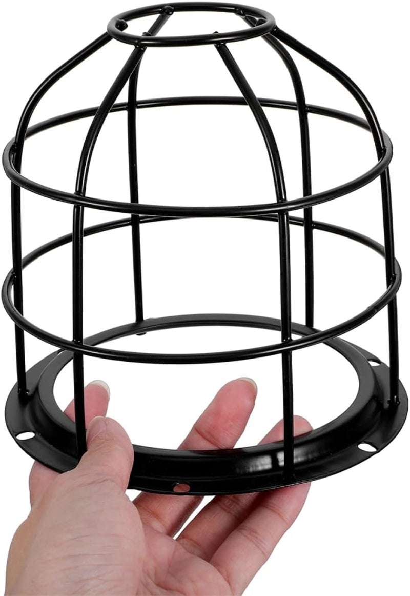 DIYEAH 2Pcs Metal Wire Mesh Light Bulb Cage Protective Lamp Guard for Workshop Signal Lighting Installation Durable Bulb Guard for Enhanced - Image 4